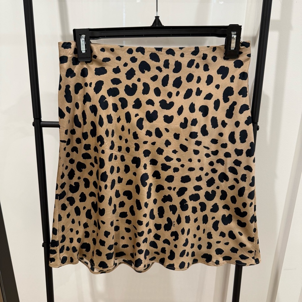 Realisation Par Naomi Leopard A-Line Skirt
